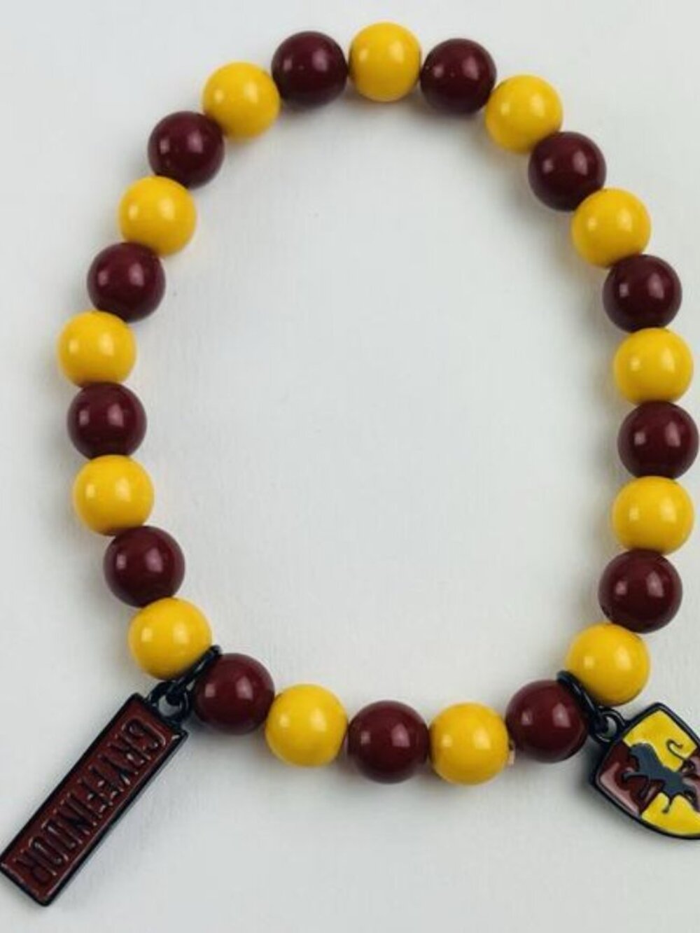 Gryffindor Bracelet Official Adjustable Stretch Enamel Beads Yellow